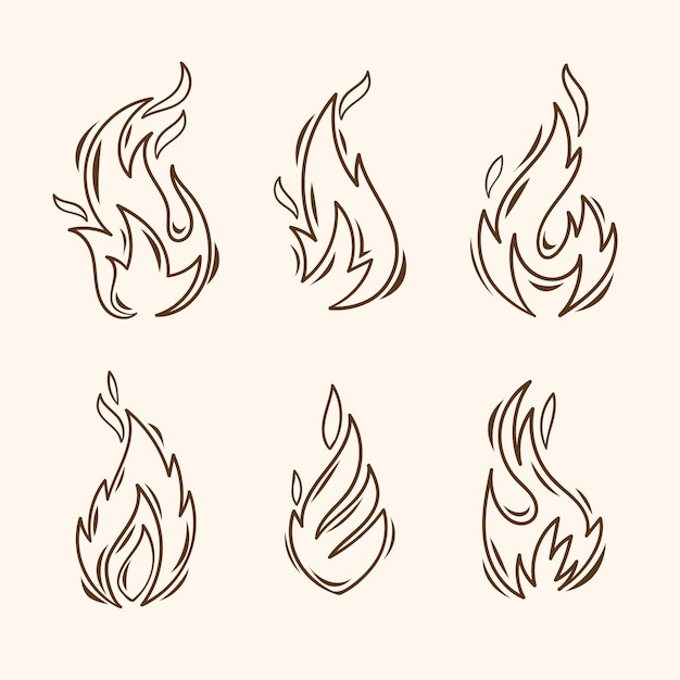 手描きの火の概要図