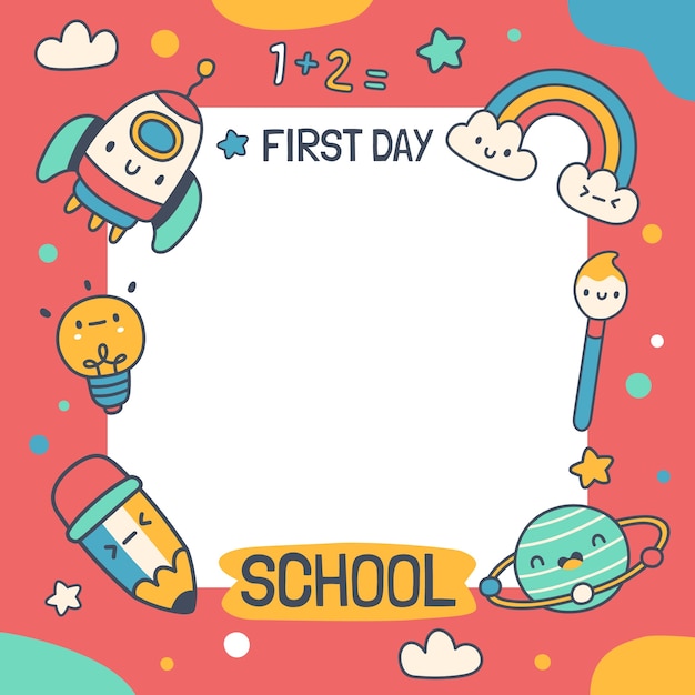 first day of preschool clip art