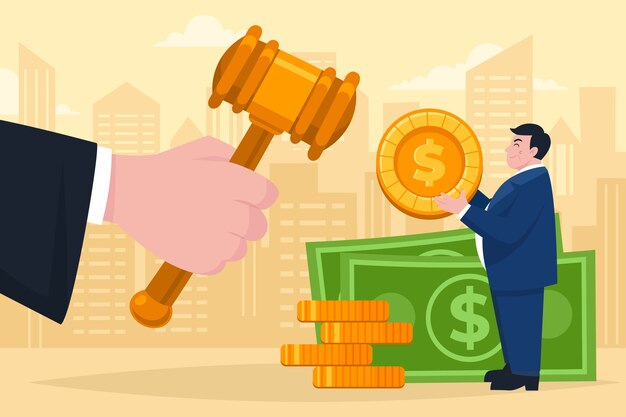 Free vector hand drawn flat anti corruption day illustration