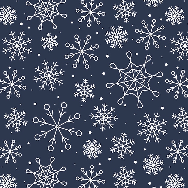 Free vector hand drawn flat christmas pattern design