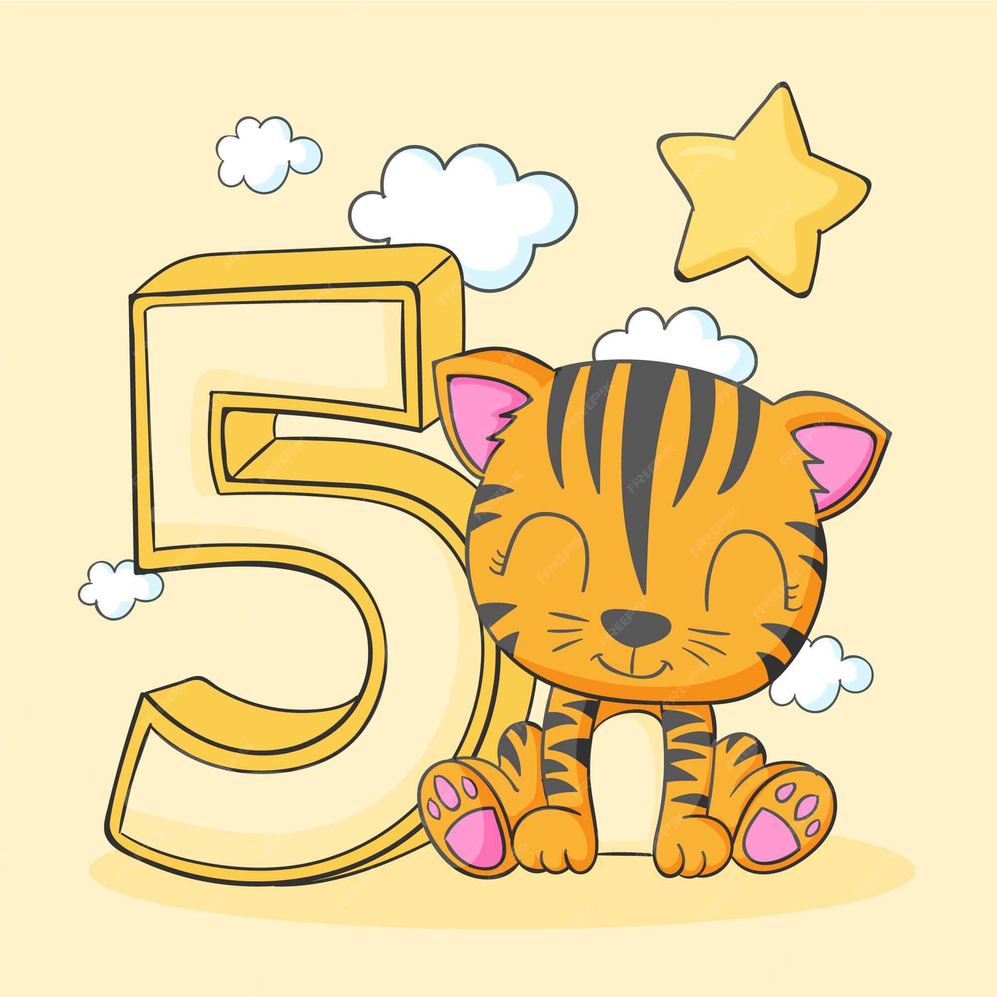 Number five Vectors & Illustrations for Free Download | Freepik