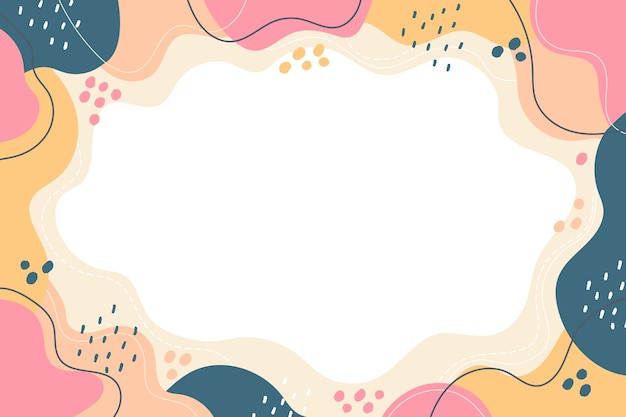 Free vector hand drawn flat design abstract doodle background