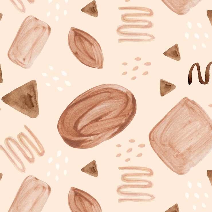 Free Vector hand drawn flat design abstract shapes pattern