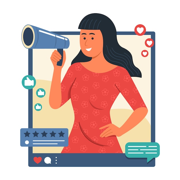 Hand drawn flat design ambassador illustration