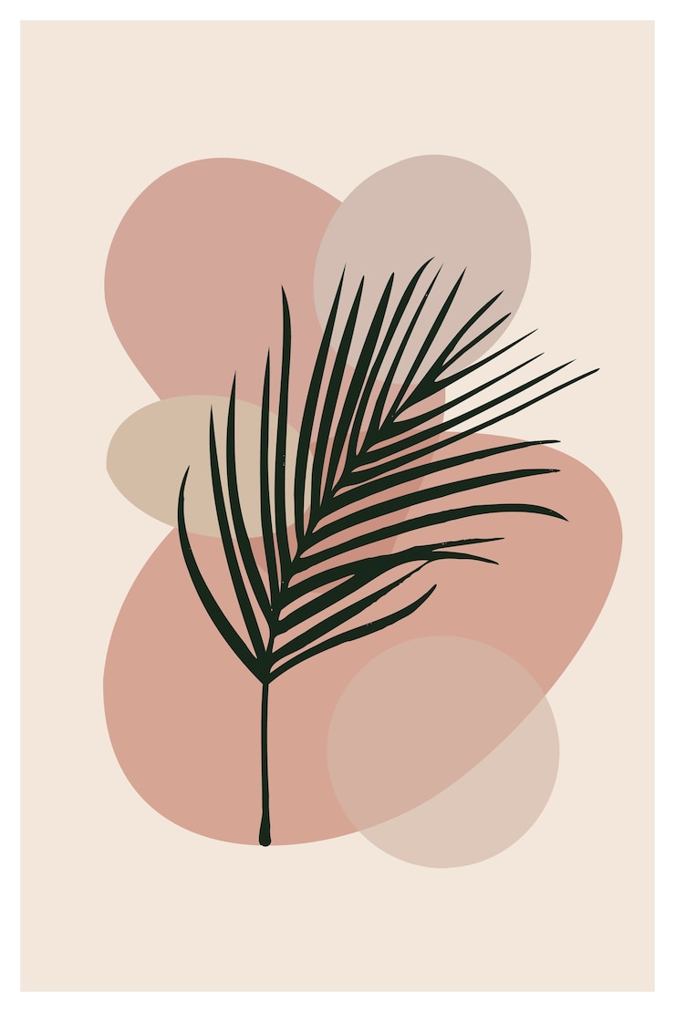 Free Vector hand drawn flat design boho wall art set