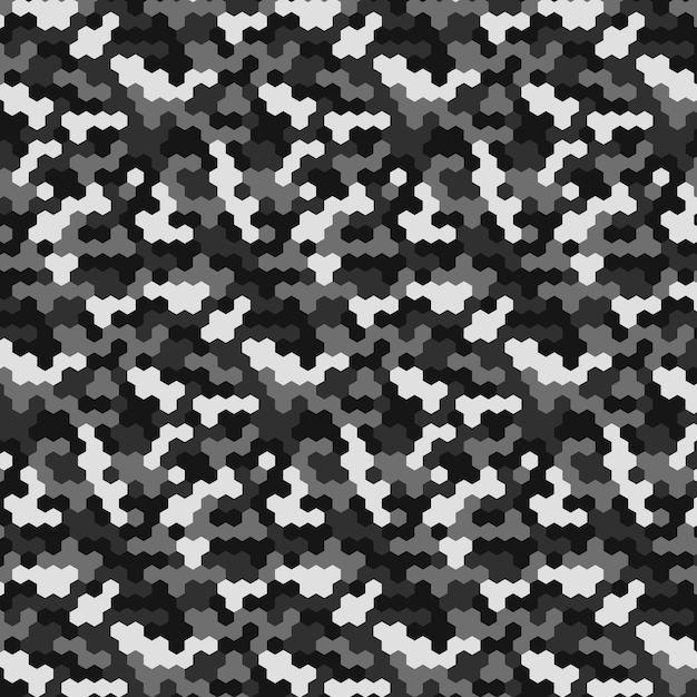Free Vector hand drawn flat design digital camo pattern