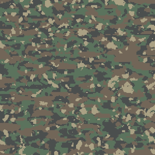 Free vector hand drawn flat design digital camo pattern