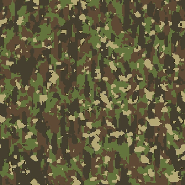 Free vector hand drawn flat design digital camo pattern