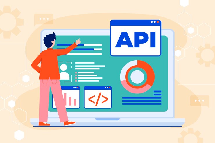 Hand drawn flat design erp illustration