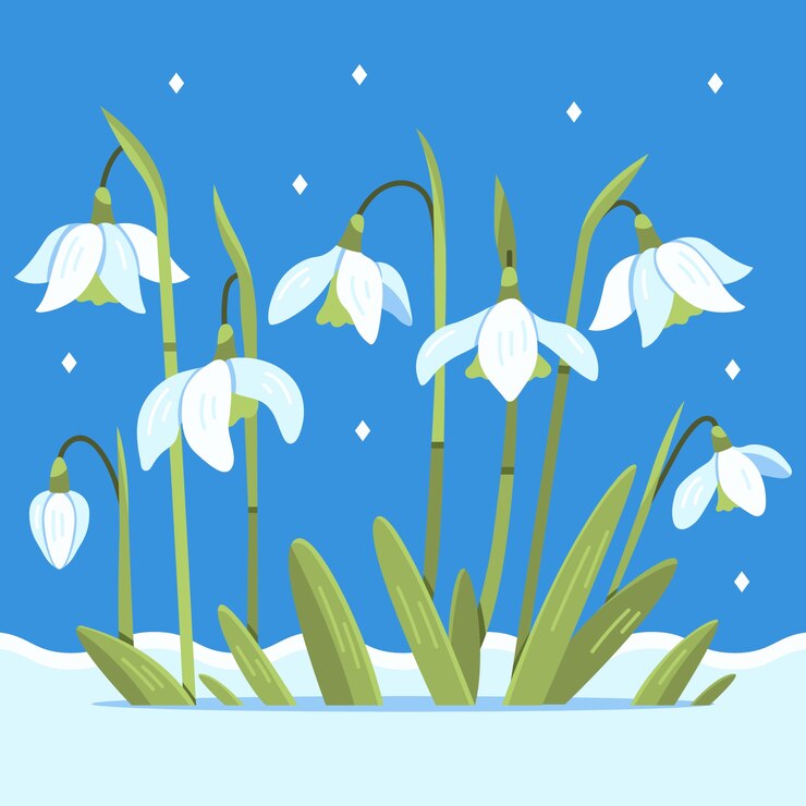 Free Vector hand drawn flat design flower illustration