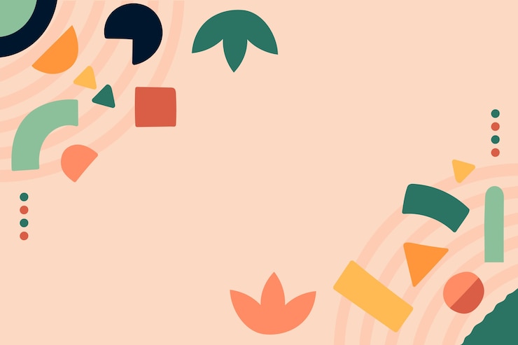 Free Vector hand drawn flat design geometric background