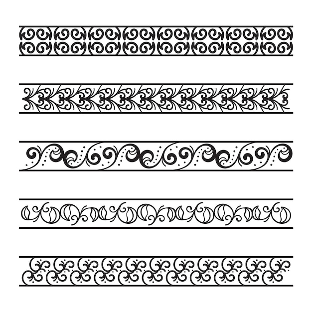 Free vector hand drawn flat design greek border