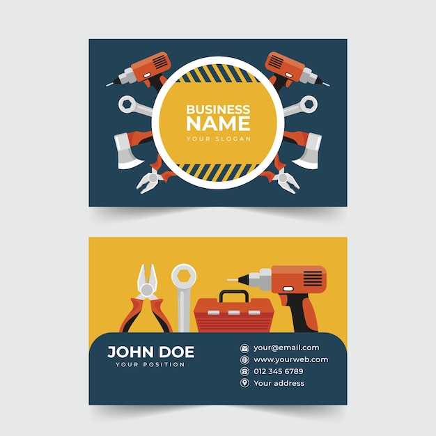 Handyman Business Cards Templates Handyman Business Cards Templates