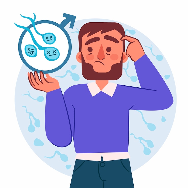 Free Vector hand drawn flat design infertility illustration