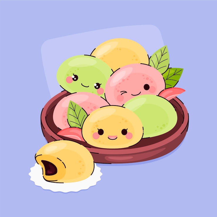 Free Vector hand drawn flat design japan food illustration