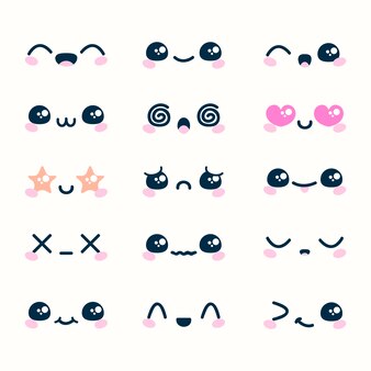 Kawaii eyes Vectors & Illustrations for Free Download