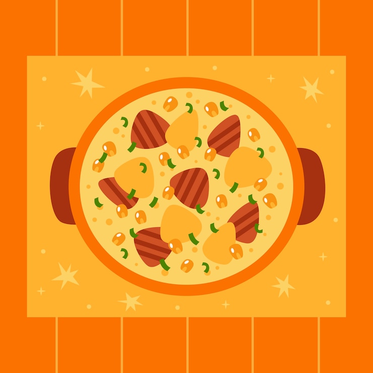 Free Vector hand drawn flat design locro illustration