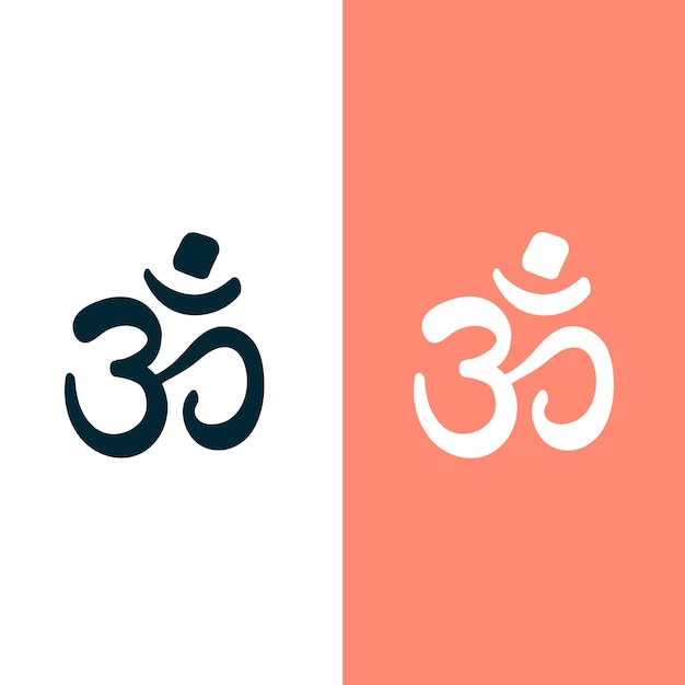 Hand drawn flat design om symbol