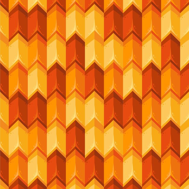 Hand drawn flat design roof tile pattern