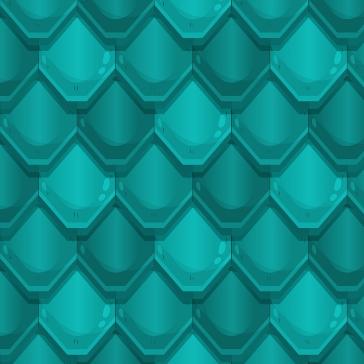 Free Vector hand drawn flat design roof tile pattern
