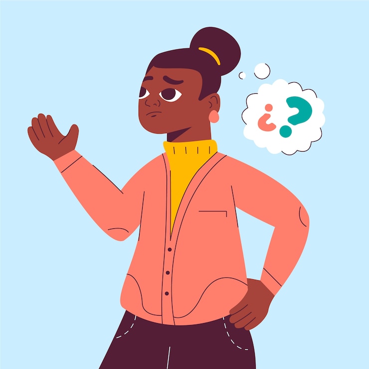 Free Vector hand drawn flat design shrug illustration