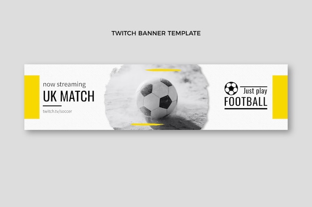 Free vector hand drawn flat design soccer template