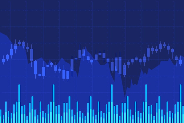 Hand drawn flat design stock market concept