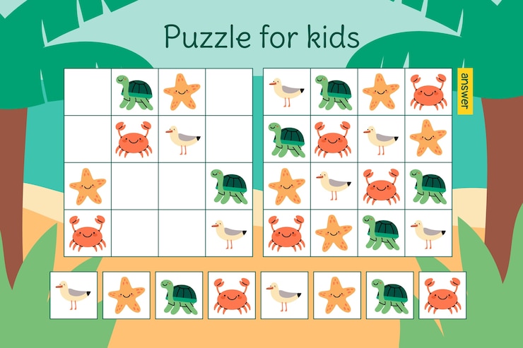 Free Vector hand drawn flat design sudoku game