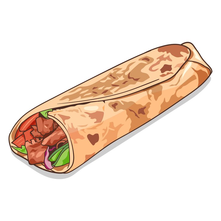 Free Vector hand drawn flat design turkish food illustration