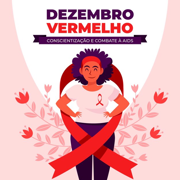 손으로 그린 평면 dezembro vermelho 그림