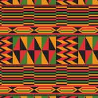 Free vector hand drawn flat kwanzaa pattern design