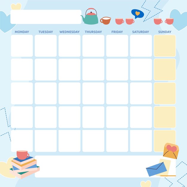 Ручной обращается плоский календарь ежемесячного планировщика