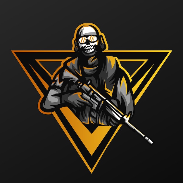 Free vector hand drawn flat survivalist gaming profile picture