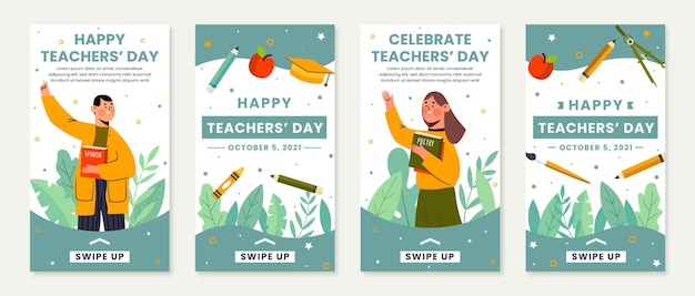 Коллекция историй instagram на день учителя