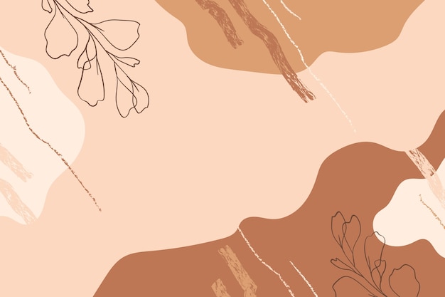 Hand drawn flat terracotta background