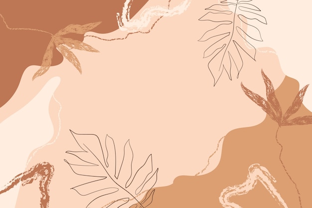 Hand drawn flat terracotta background