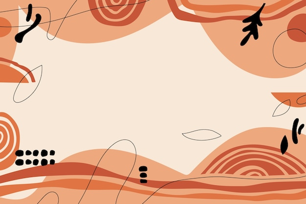 Hand drawn flat terracotta background