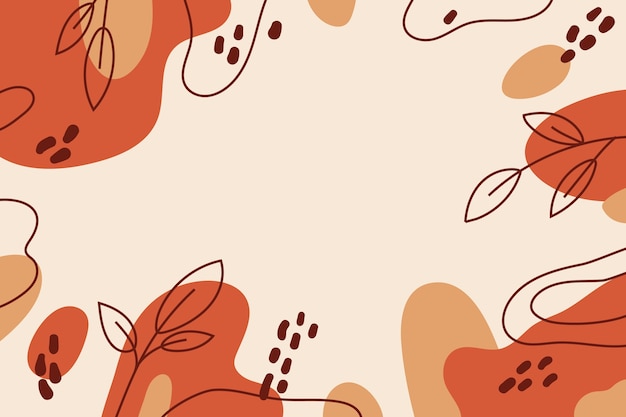 Free vector hand drawn flat terracotta background