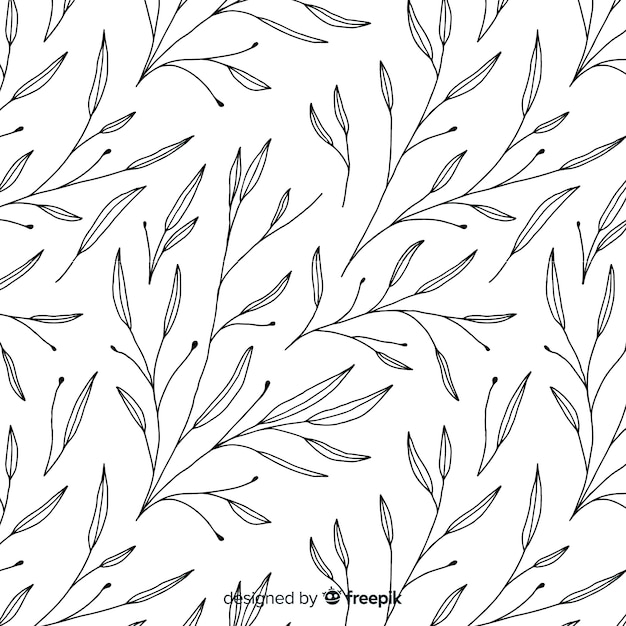 Hand Drawn Floral Background