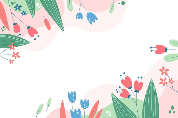 Hand drawn floral background