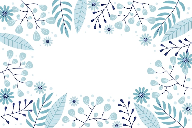 Hand drawn floral background