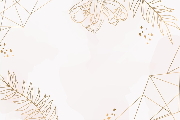 Hand drawn floral background