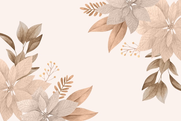 Free vector hand drawn floral background