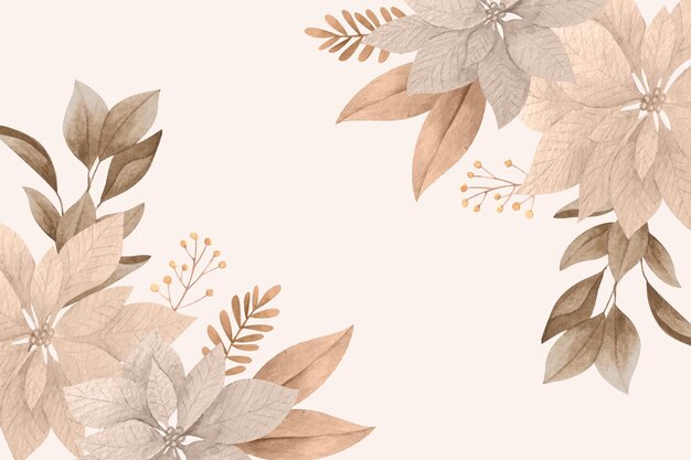 Hand drawn floral background