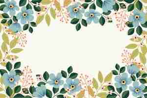 Free vector hand drawn floral background