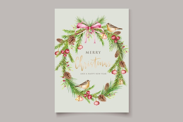Free vector hand drawn floral christmas design