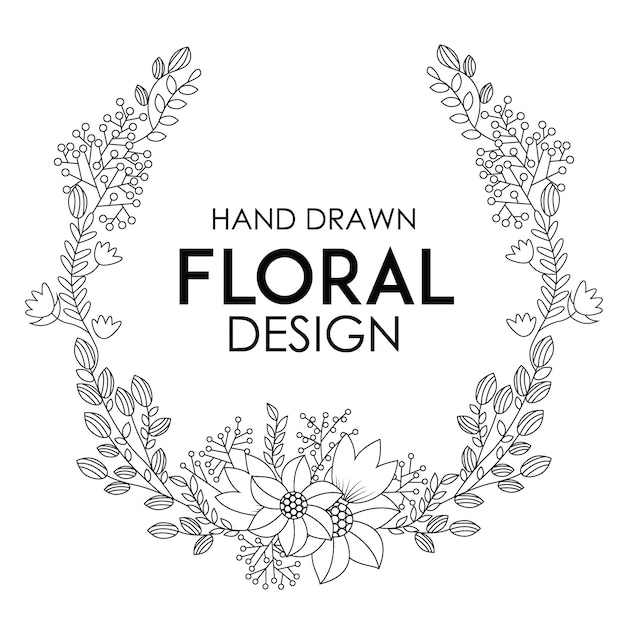 Hand Drawn Floral design