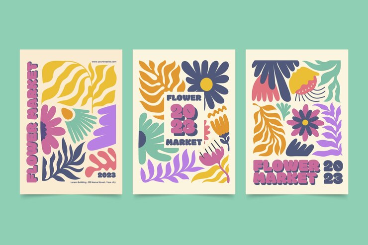 Free Vector hand drawn floral flyer template