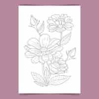 Free vector hand drawn floral illustration