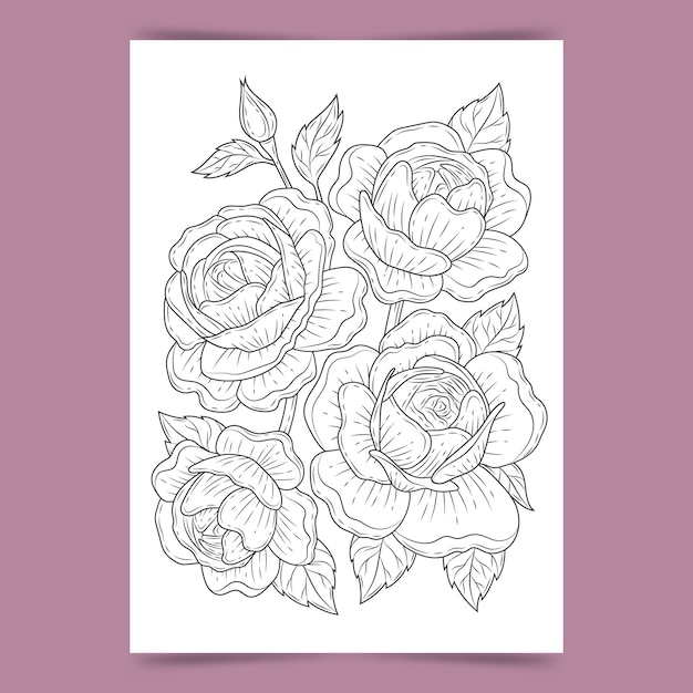 Free vector hand drawn floral illustration